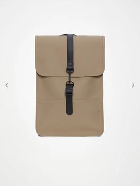 Men's Tan Backpack with Black Strap